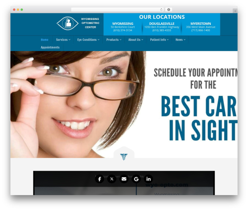 Divi WordPress theme - wyo-opto.com