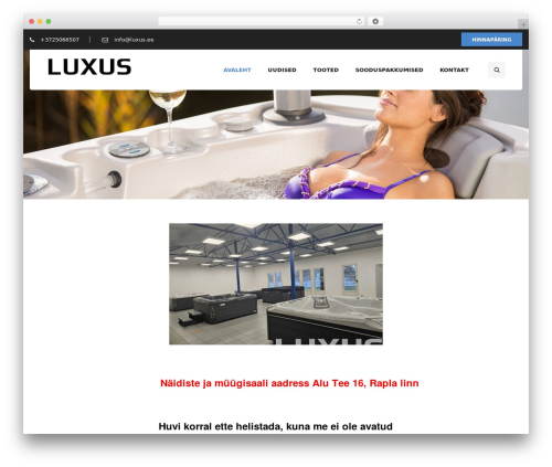 Duplex theme WordPress - luxus.ee