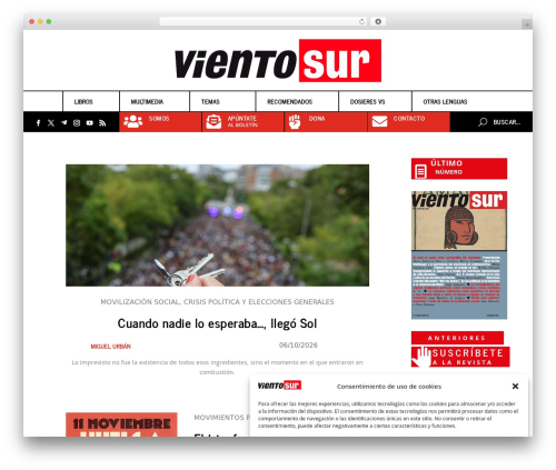 Extra WordPress theme - vientosur.info