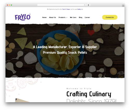 Foodano food WordPress theme - frylofoods.com