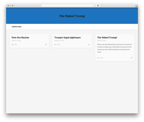 Pinfinity WordPress theme - thenakedtrump.com