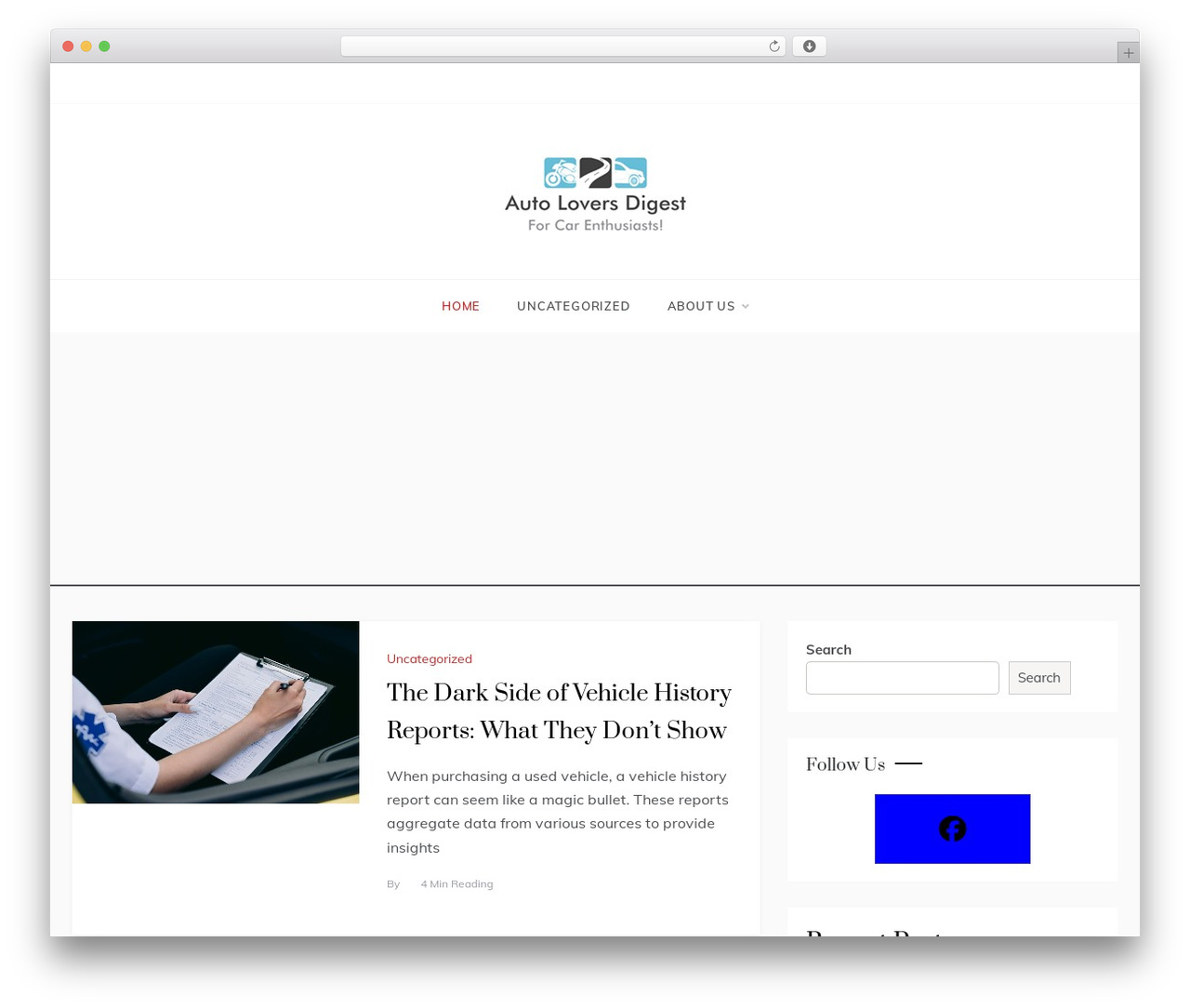 Polite WordPress theme - autoloversdigest.com