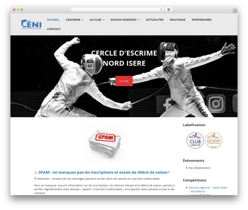 Theme WordPress Bento - escrime-nord-isere.com