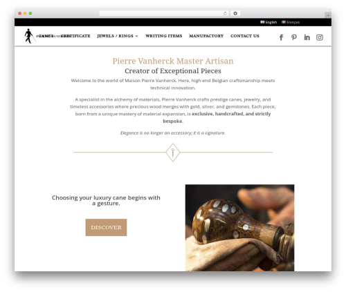 Theme WordPress Divi - pierre-vanherck.com