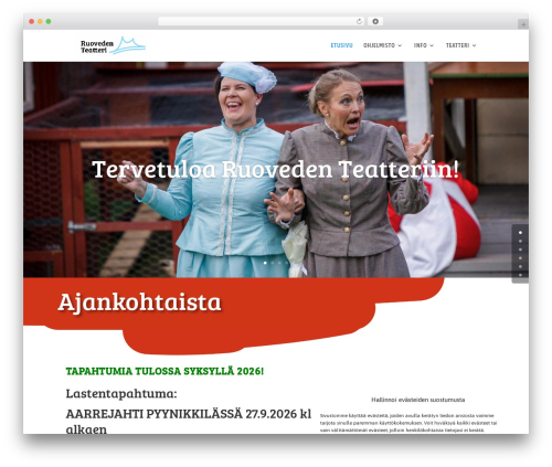 Theme WordPress Divi - ruovedenteatteri.fi