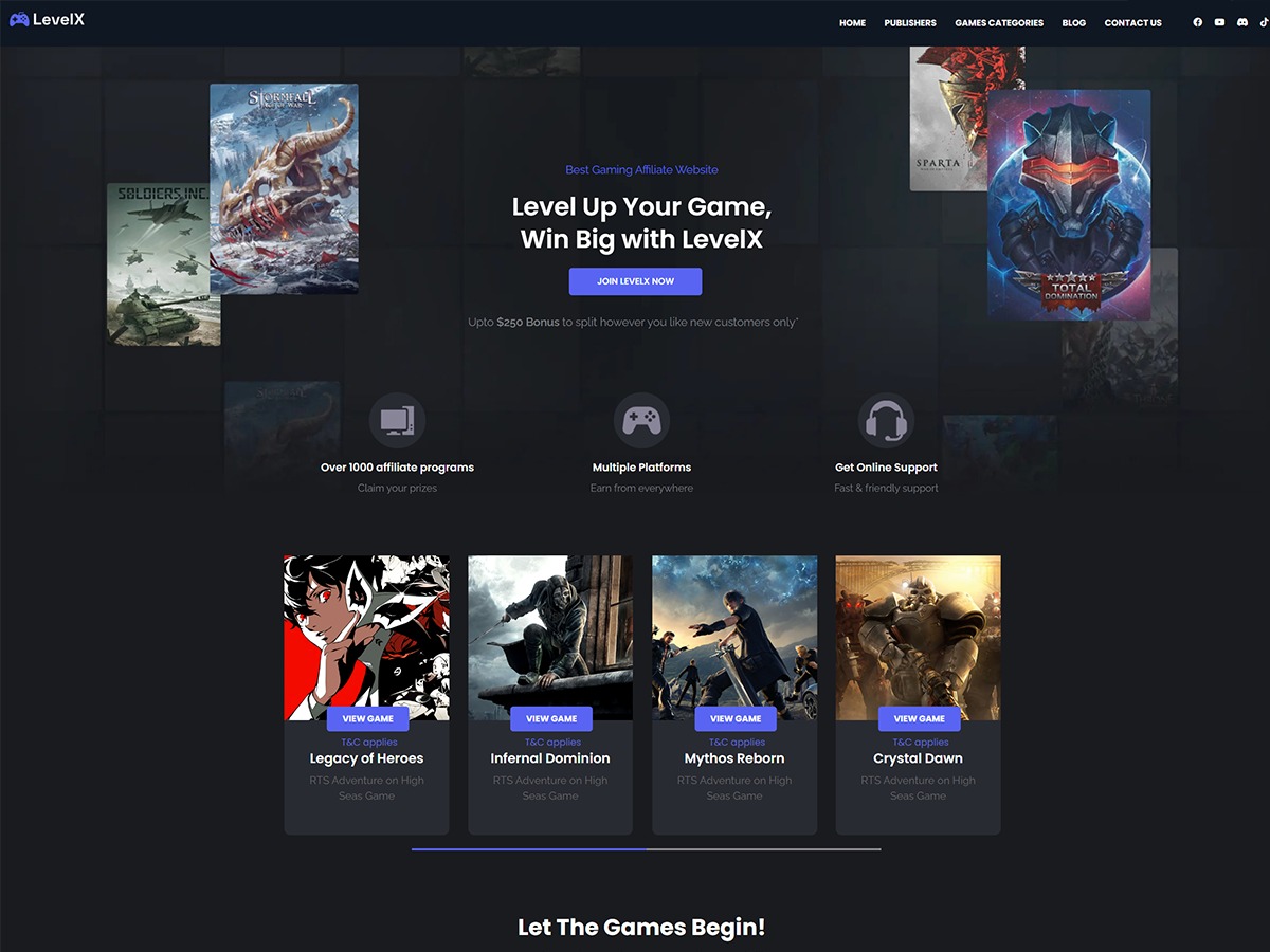 WordPress theme Levelx