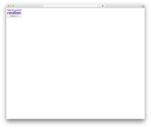WordPress theme Realize - realize.com