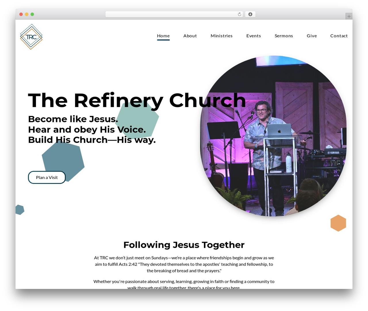 WordPress theme Shift - refinerychurchclt.com
