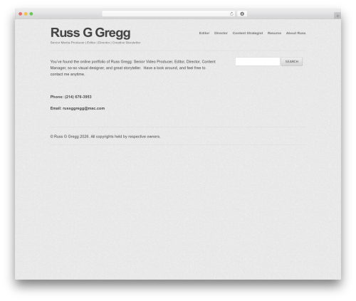 WP Resume (wp-resume) free WordPress plugin - russggregg.com