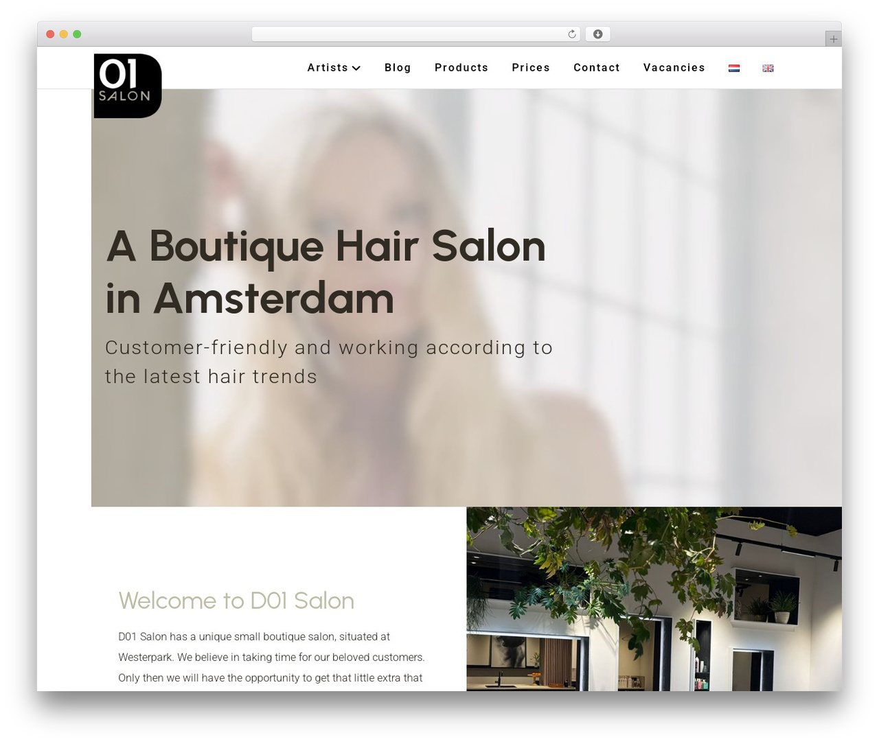 Beaver Builder Theme WordPress theme - d01salon.com