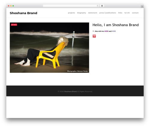 Create WP theme - shoshanabrand.com
