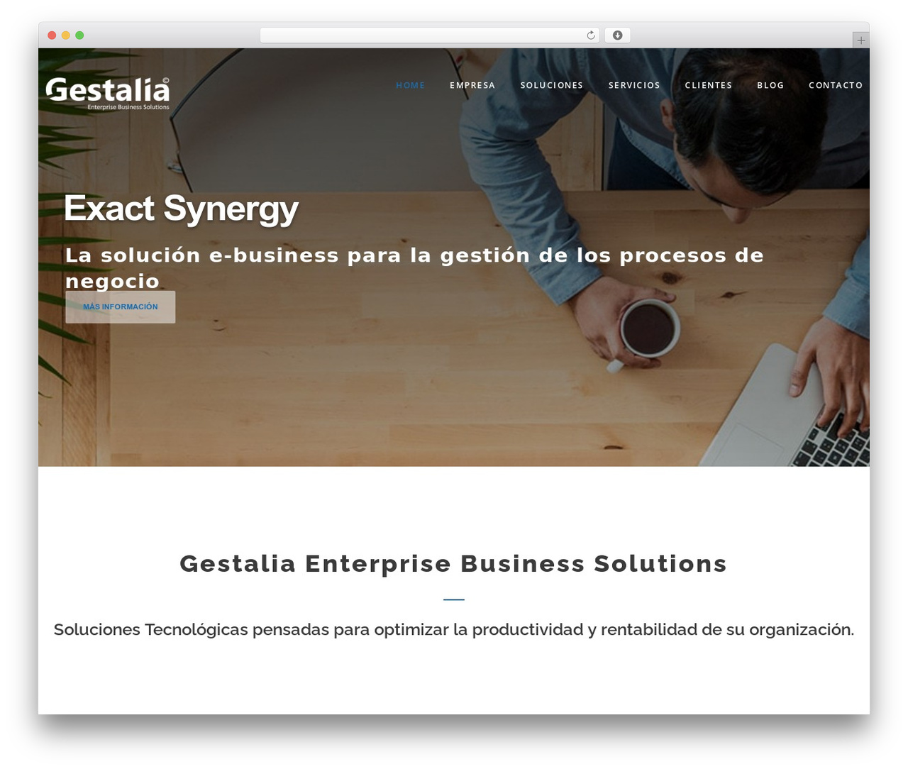 WordPress theme DP Blend - gestalia.es