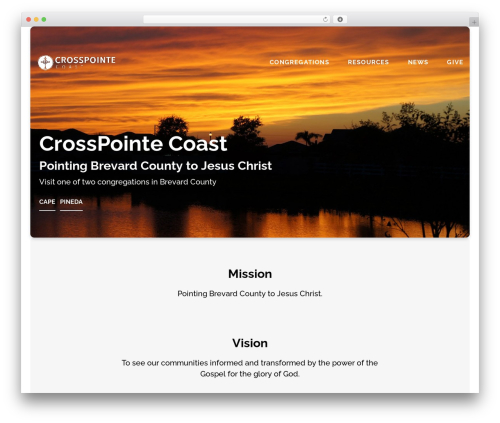 WordPress theme Float - crosspointecoast.com