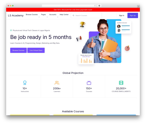 WordPress theme Geeks - leinadstudios.com