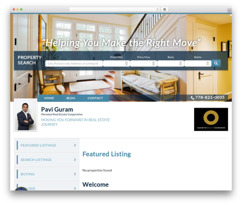WordPress website theme IXACT Framework - paviguramrealtor.com