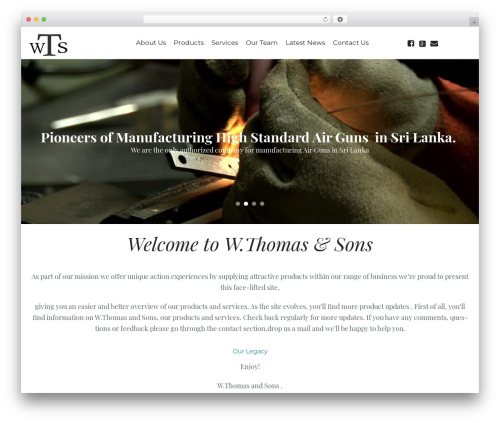 Cherry Framework top WordPress theme - wthomasandsons.com
