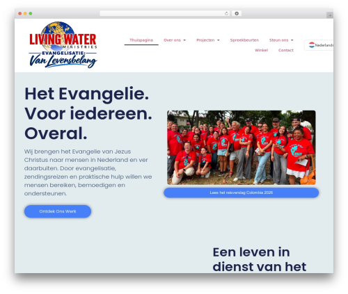 Translera WordPress plugin - livingwaterministries.nl