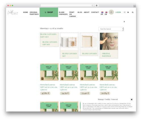 Rare WordPress theme - vallenssia-art.com