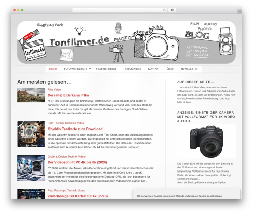 Theme WordPress Graphy Pro - tonfilmer.com