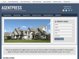 WordPress theme agentpress theme by FastLine Media