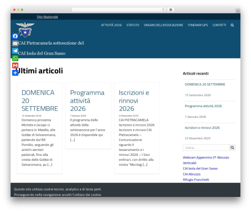 WordPress theme WP CAI - caipietracamela.it