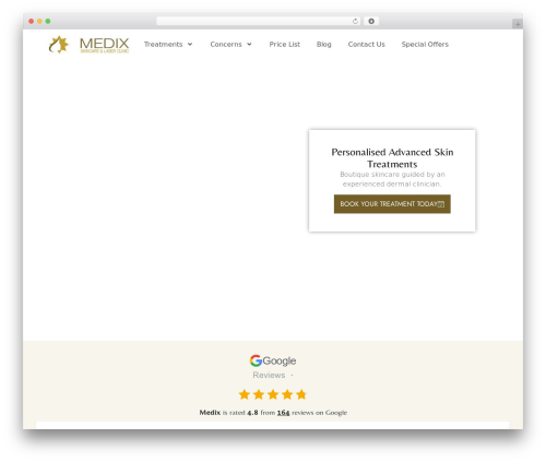 WP theme Hello Elementor - medixskincare.com.au