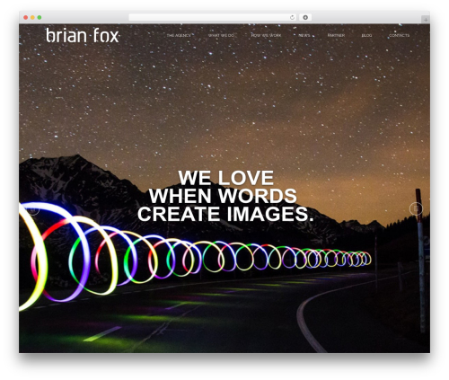 Yours WordPress theme - brianfox.ch
