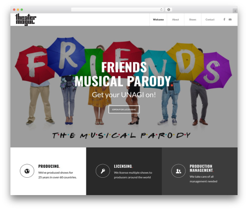 Homepage Pop-up (homepage-pop-up) free WordPress plugin - theatermogul.com Homepage Pop-up (homepage-pop-up) free WordPress plugin - theatermogul.com