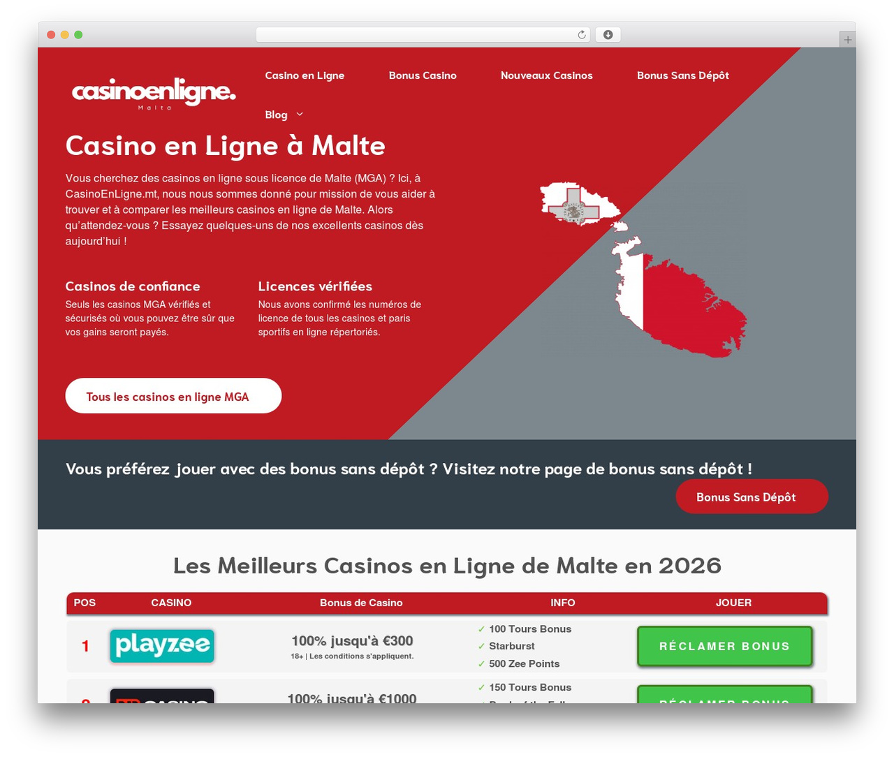 GeneratePress WordPress theme - casinoenligne.mt