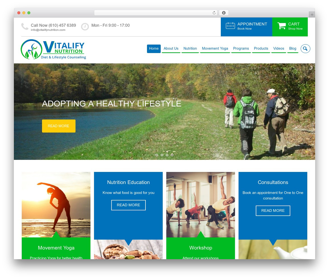 Senior 1.2.0 WordPress website theme - vitalifynutrition.com