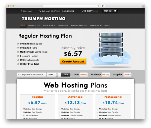 Resellerspanel WordPress plugin - triumphhosting.com