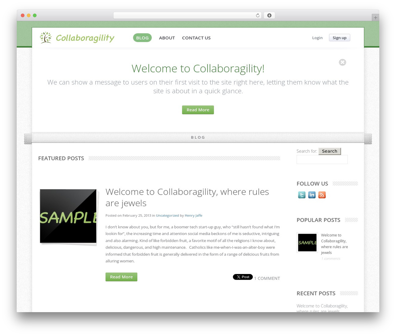 Tree WordPress theme - collaboragility.com Tree WordPress theme - collaboragility.com
