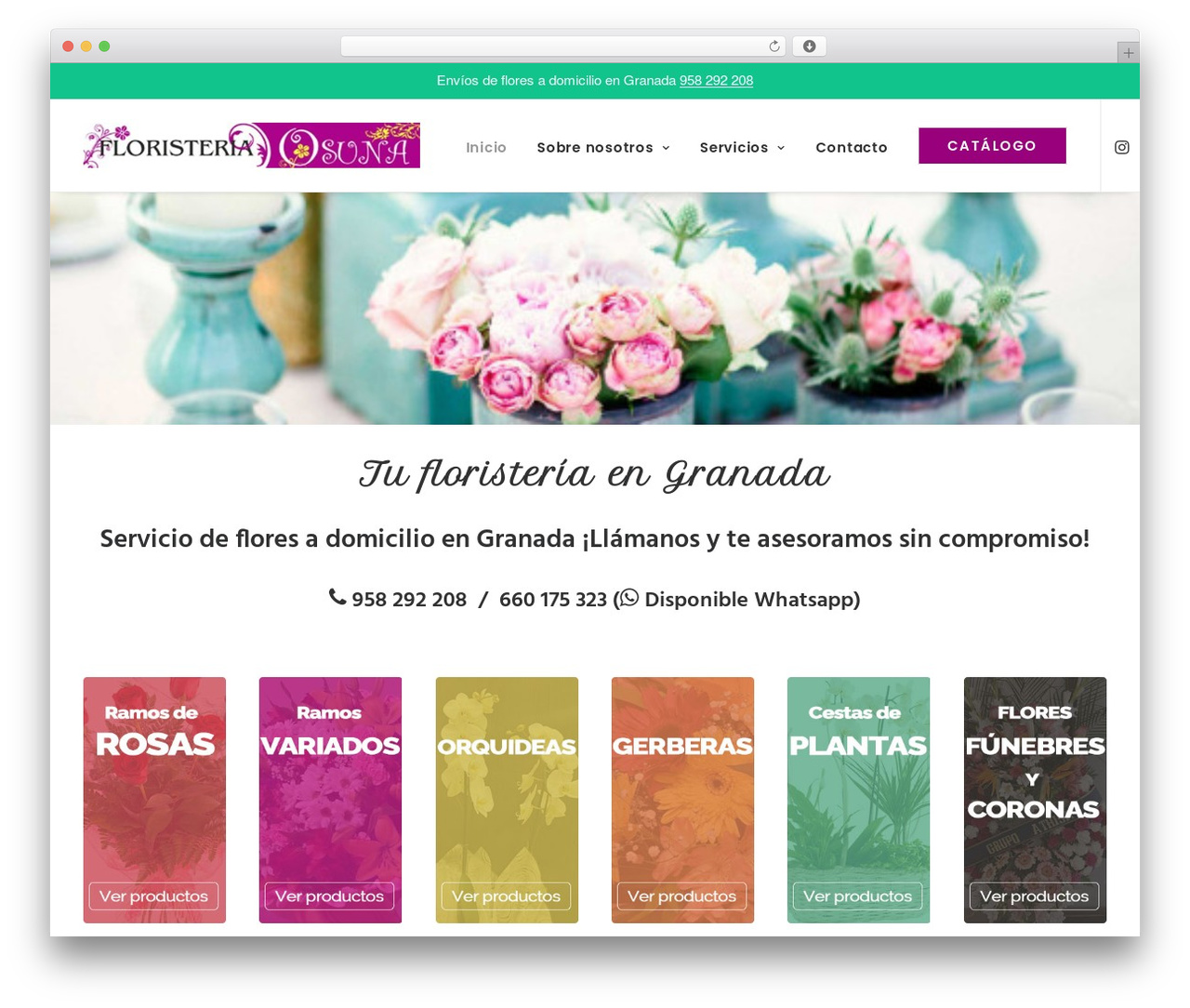 Uncode theme WordPress - floresosuna.com