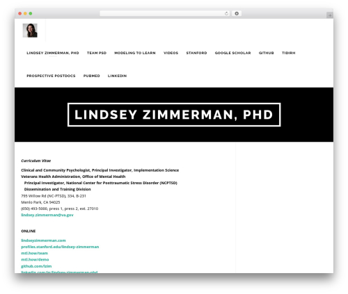 willow theme WordPress - lindseyzimmerman.com