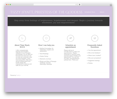 WordPress theme Asteria Lite - priestessofthegoddess.com
