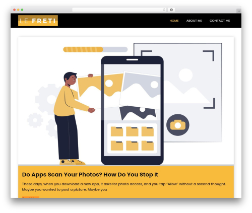 WordPress theme Refresh Blog - le-freti.com