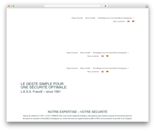 WordPress theme Divi - lessfrance.com
