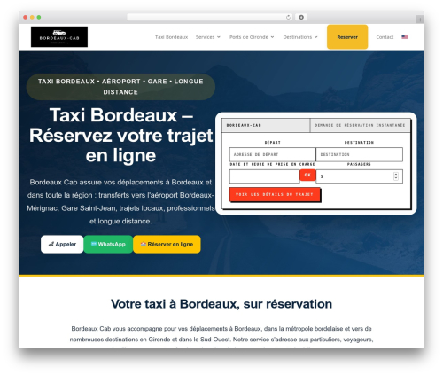 Easytaxioffice WordPress plugin - bordeaux-cab.com
