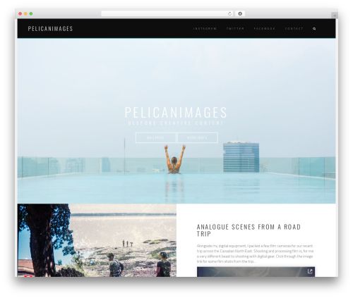 Zeal Pro best WordPress theme - pelicanimages.com