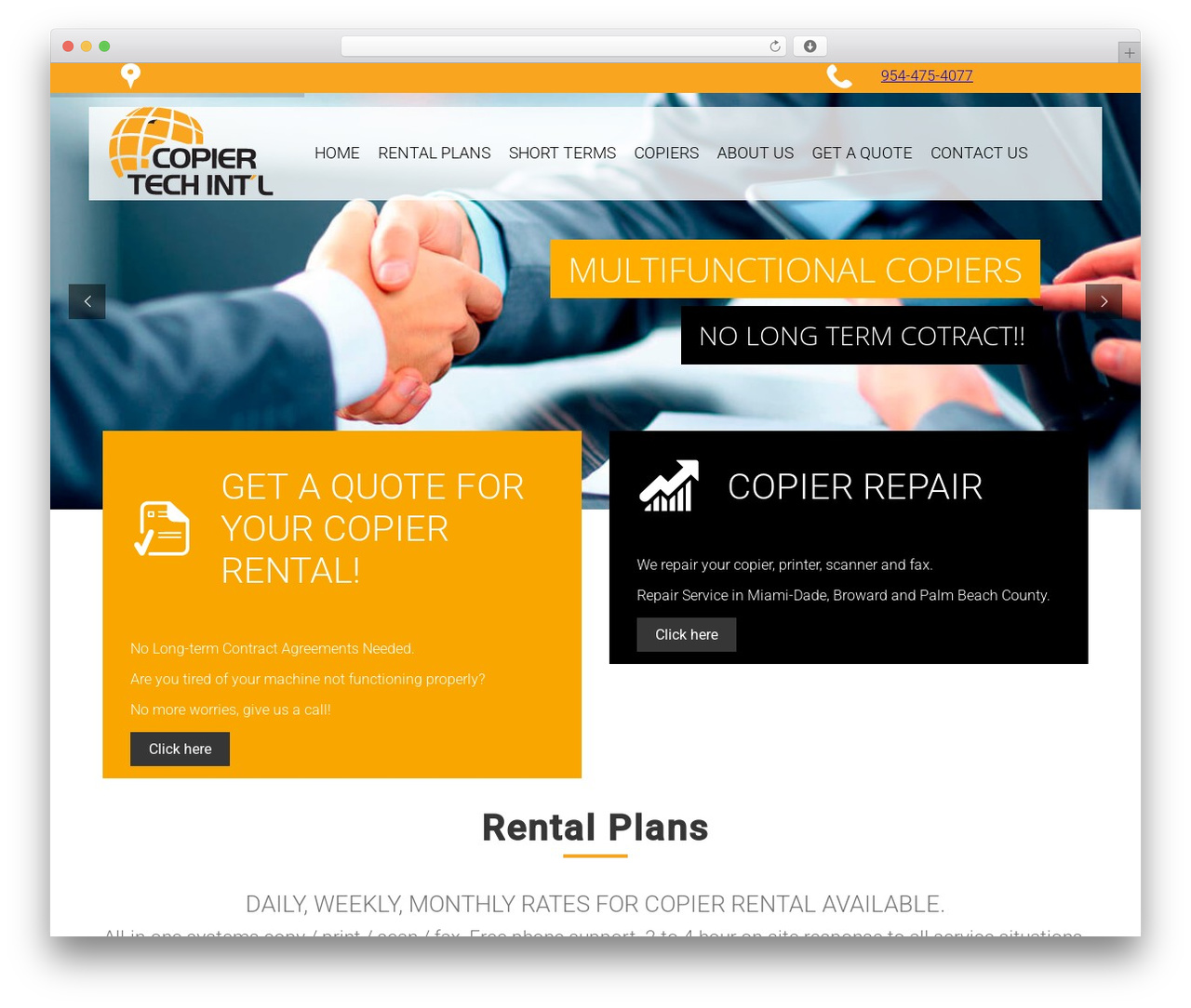 COPIER INT SOLUTION theme WordPress - copiertechintl.com