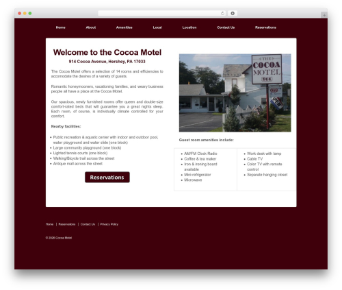 WordPress theme Responsive Pro - cocoamotel.com
