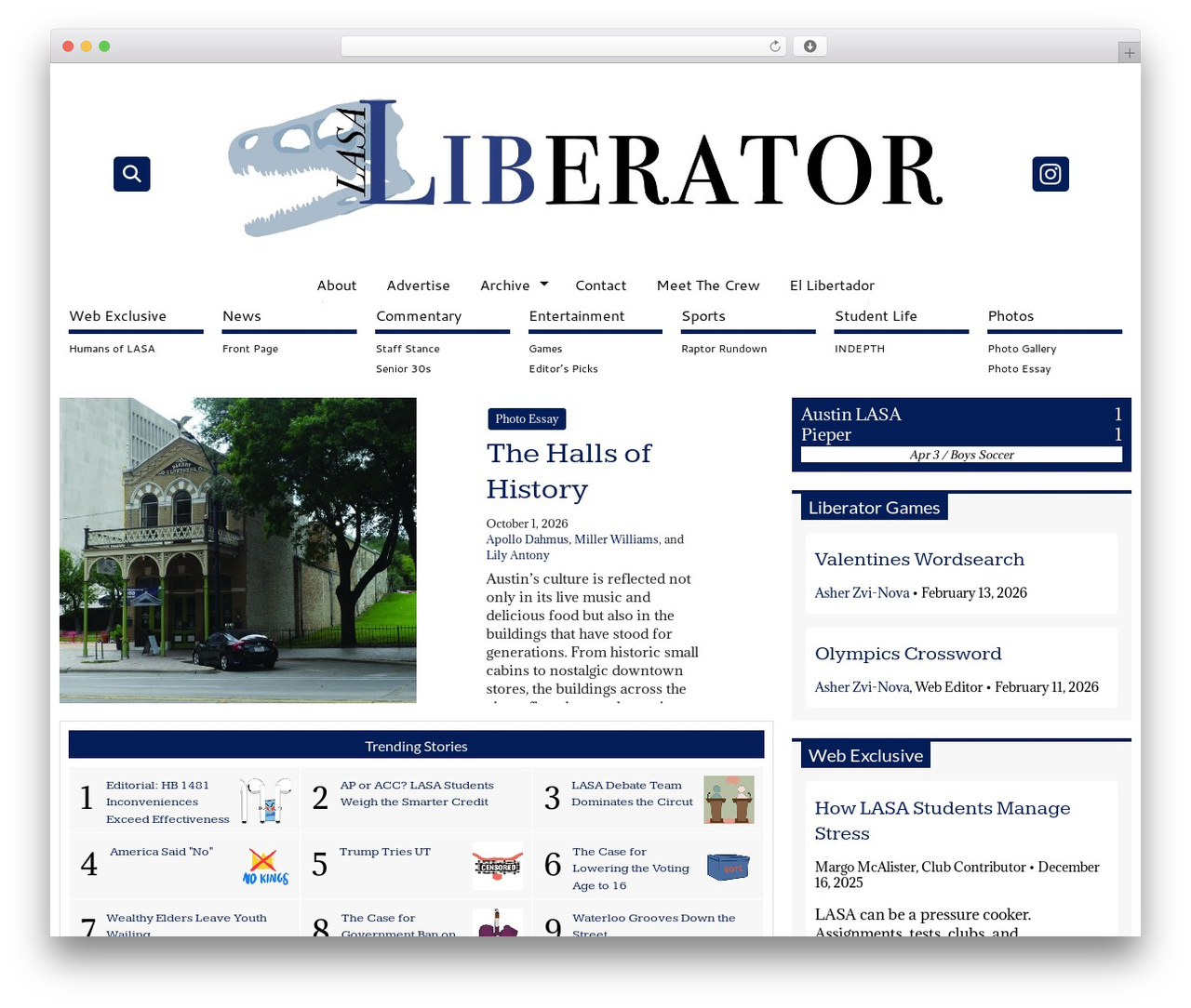 WordPress theme SNO FLEX - lasaliberator.com
