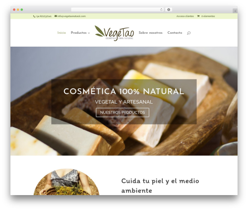 Divi WordPress theme - vegetaonatural.com