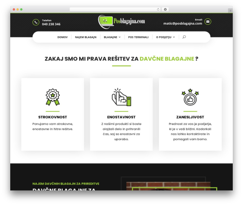 Divi WordPress theme - posblagajna.com