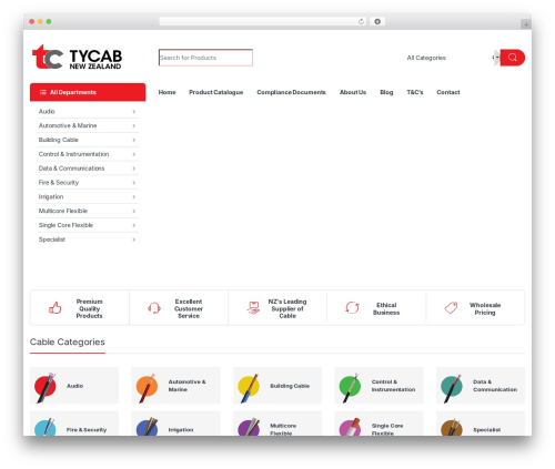 Electro WordPress theme - tycab.co.nz