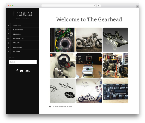 Flat theme WordPress - the-gearhead.com