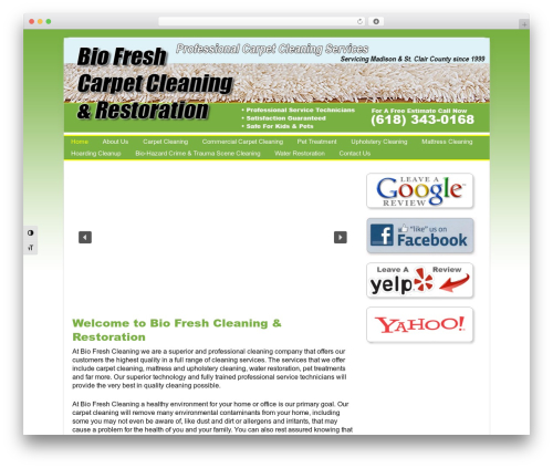 Genesis best WordPress theme - biofreshcleaning.com