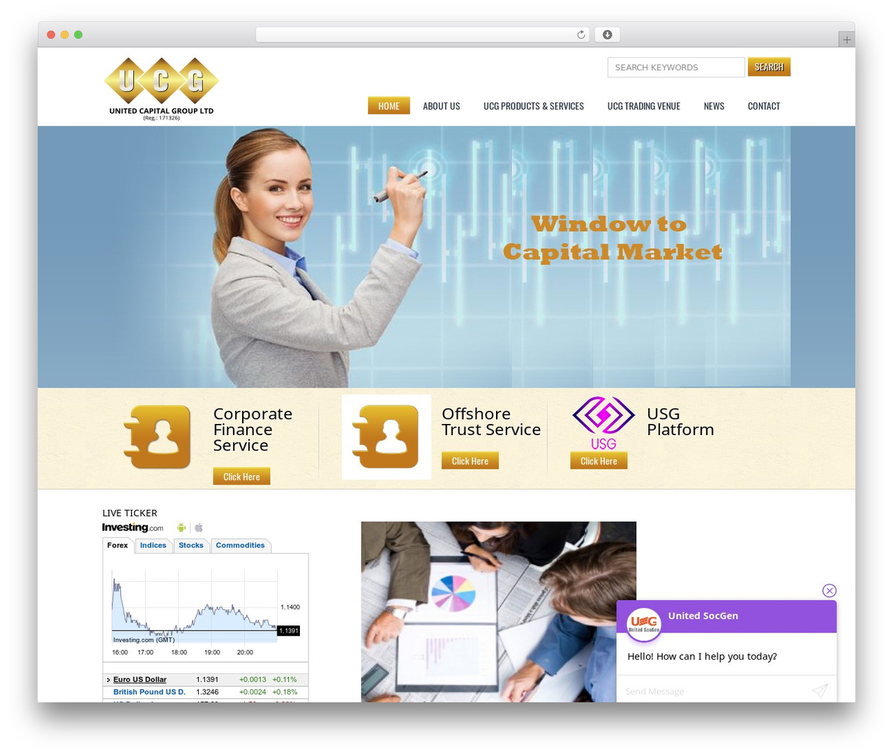 LOCUS-T WordPress theme - theunitedcapital.com