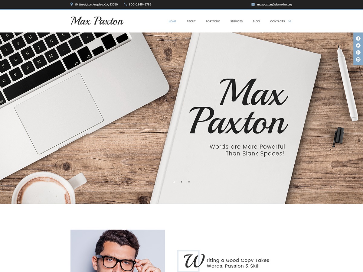 MaxPaxton theme WordPress by Jetimpex