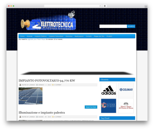 Pegasus theme WordPress - tlelettrotecnica.it/web